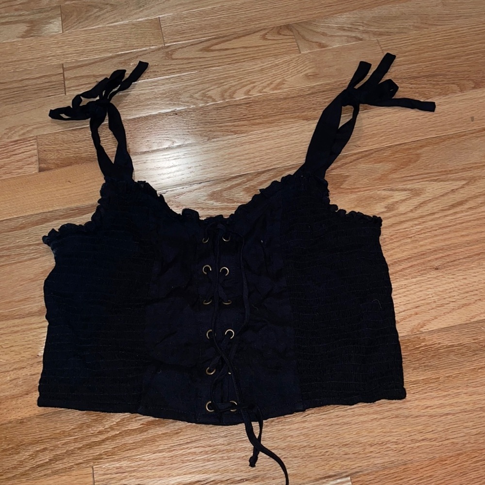 Black crop top
